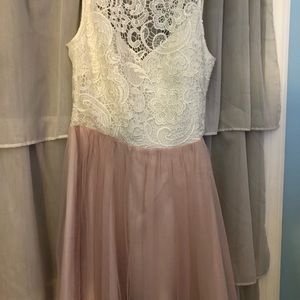 White and pink dress